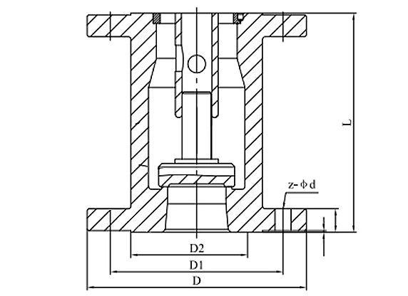 Silent check valve dimension