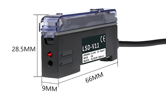 Single digital fiber optic amplifier sizes