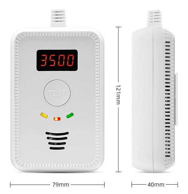 Smoke gas detector for home dimension