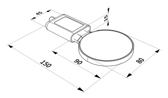 Soil heat flux sensor size