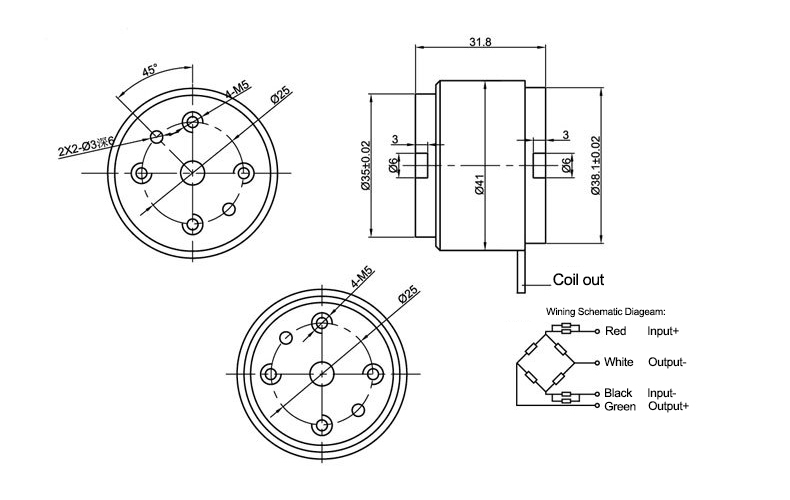 Static torque transducer dimension