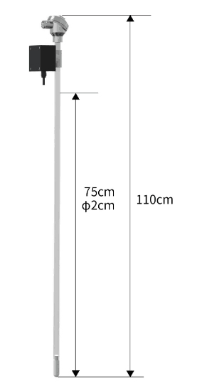 Tensiometer soil moisture sensor size