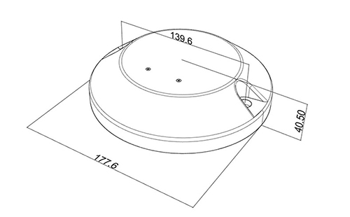 Wireless manhole cover sensor sizes