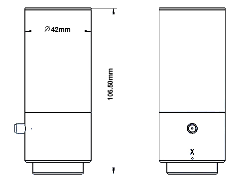 Wireless vibration sensor size