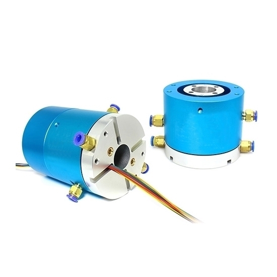 2-Passage Rotary Joint, Pneumatic/Electrical Slip Ring, G1/8 Thread Port