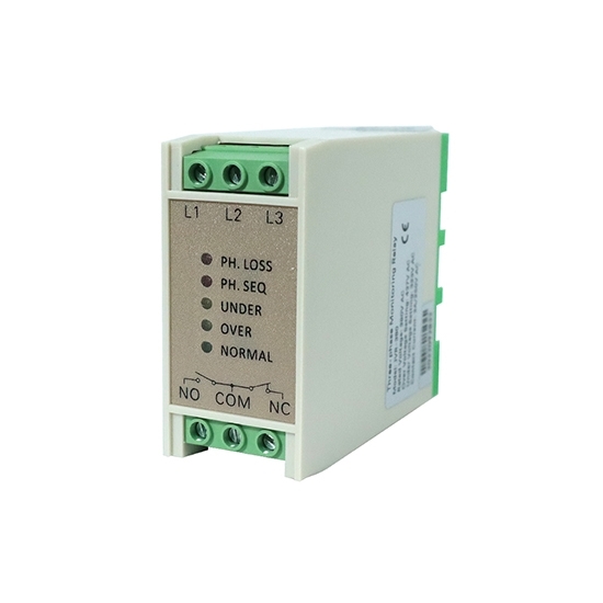 3 Phase Monitoring Relay, SPDT, Phase Failure/Undervoltage/Overvoltage ...