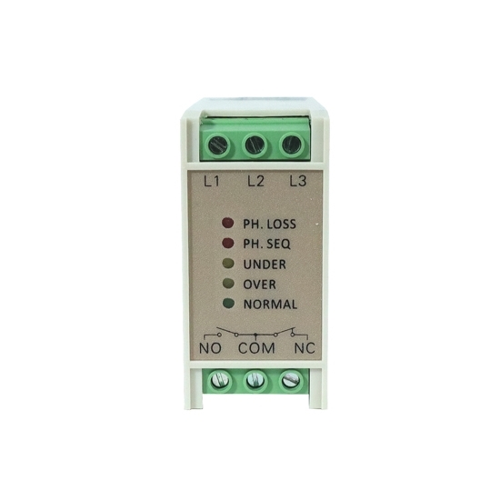 3 Phase Monitoring Relay, SPDT, Phase Failure/Undervoltage/Overvoltage ...