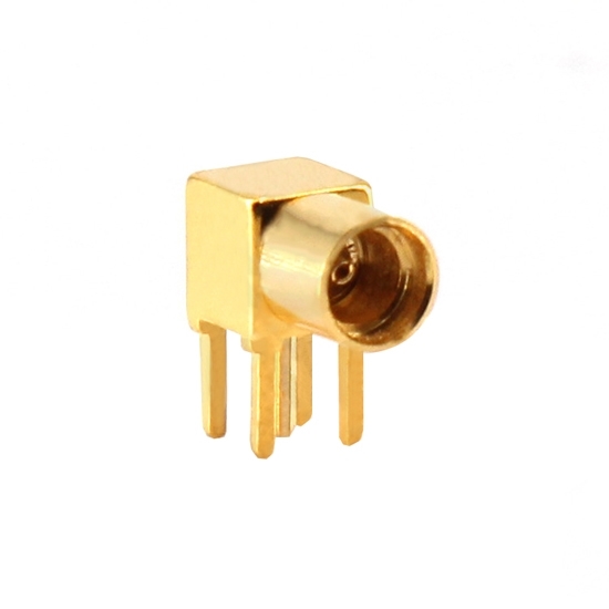 Mmcx Female Right Angle Rf Coaxial Connector Pcb Mount 2689