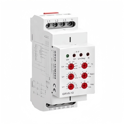 3 Phase Voltage Monitor Relay, 3-wire 127V-265V/4-wire 220V-460V