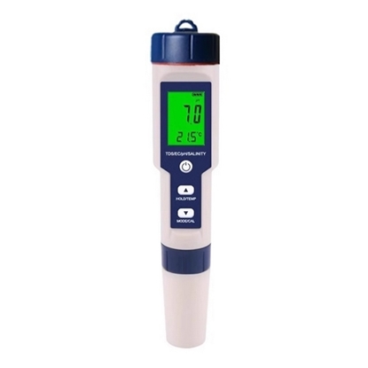 Digital Water Quality Tester for TDS/Conductivity/pH/Salinity/Temperature