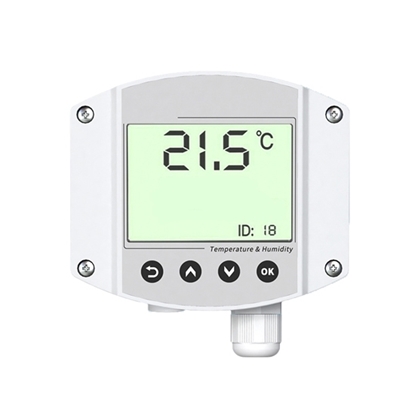 Duct Temperature Sensor with Display, RS485/4-20mA