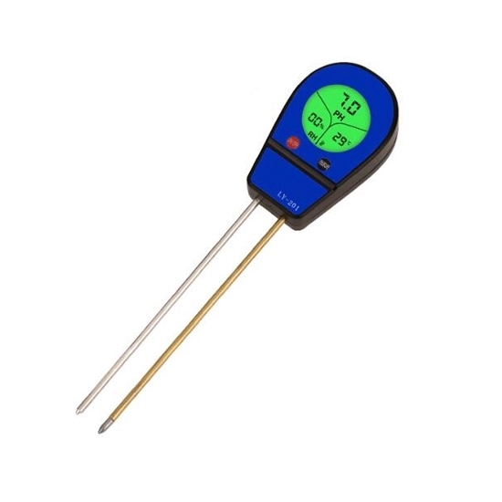 Soil pH and Moisture Meter with Temperature