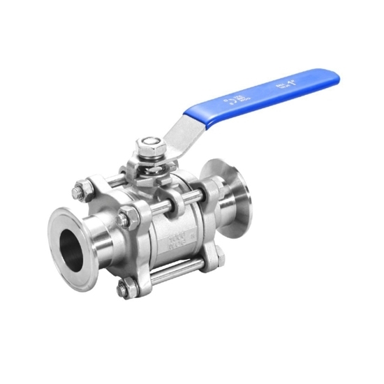 Stainless Steel Ball Valve, DN20-DN100, Quick Fit Clamp